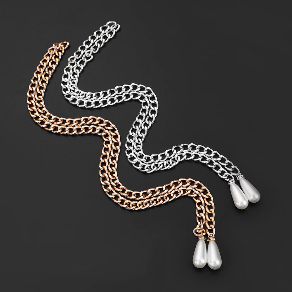 Pearl Drops Face Chain
