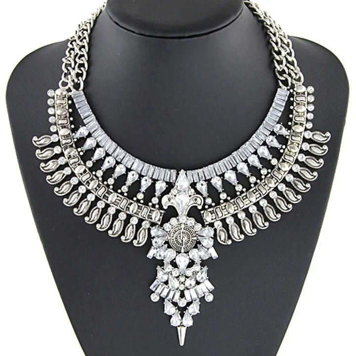 Indian Fashion Silver Plated Necklace
