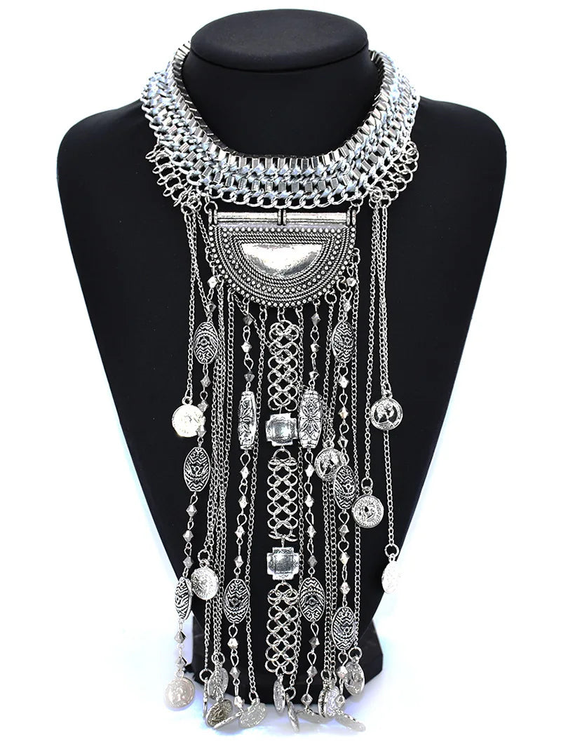 Indian Fashion Silver Plated Necklace