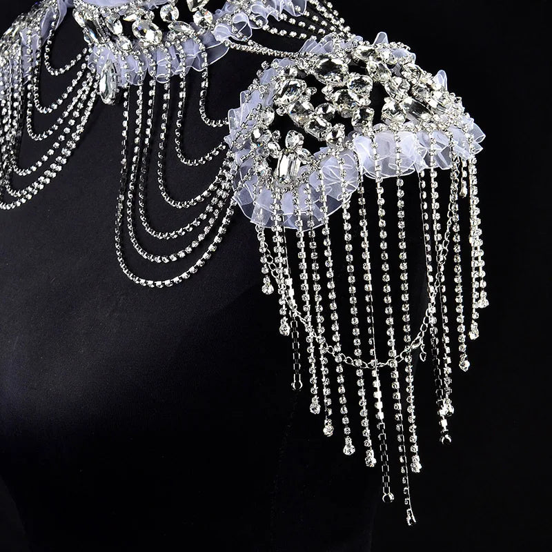Crystal Shoulder Necklace