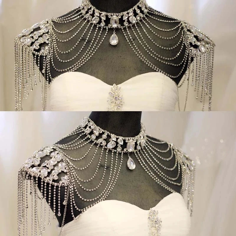 Crystal Shoulder Necklace
