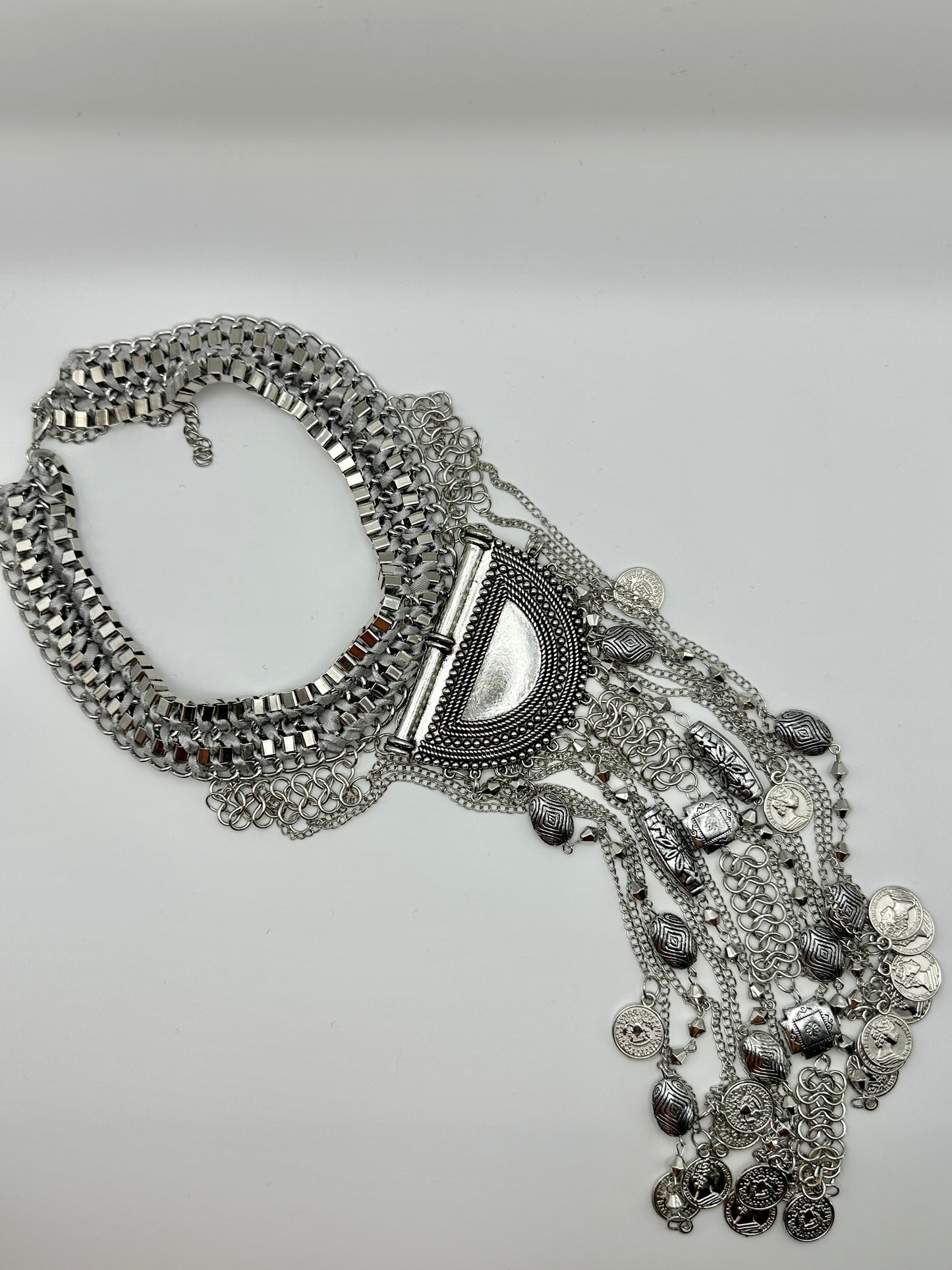 Indian Fashion Silver Plated Necklace