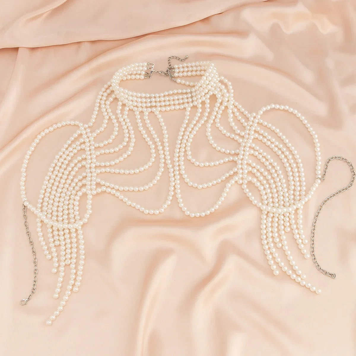 Sexy Chain Pearl Waist Jewelry