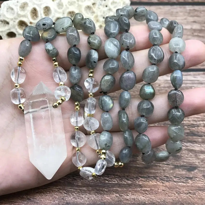 Natural Labradorite Beads Necklaces
