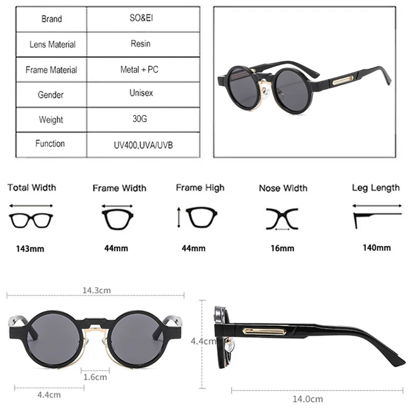 New Small Round Sunglasses