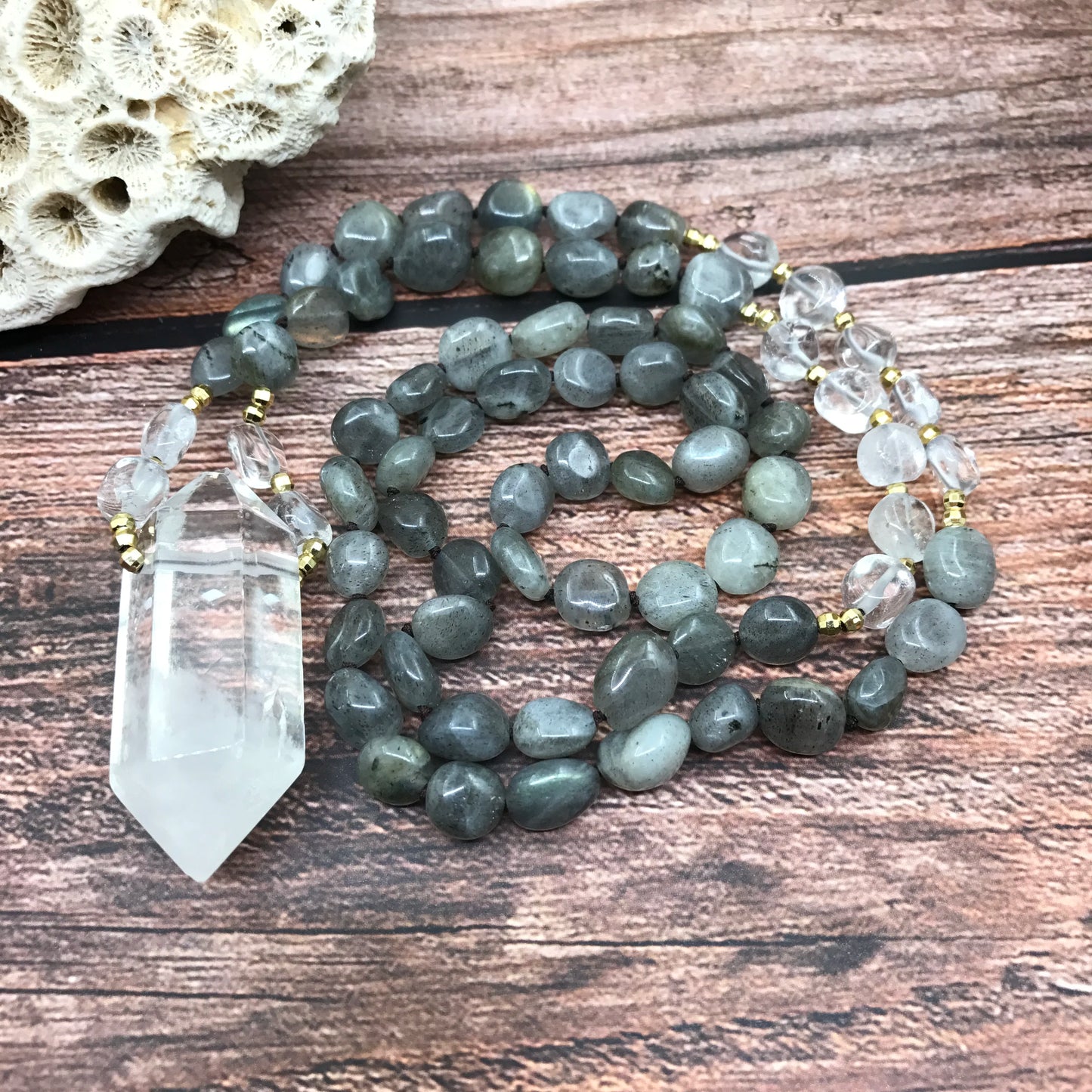 Natural Labradorite Beads Necklaces