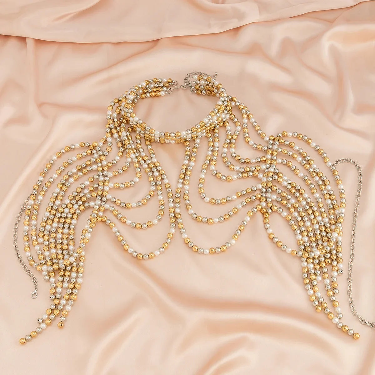 Sexy Chain Pearl Waist Jewelry