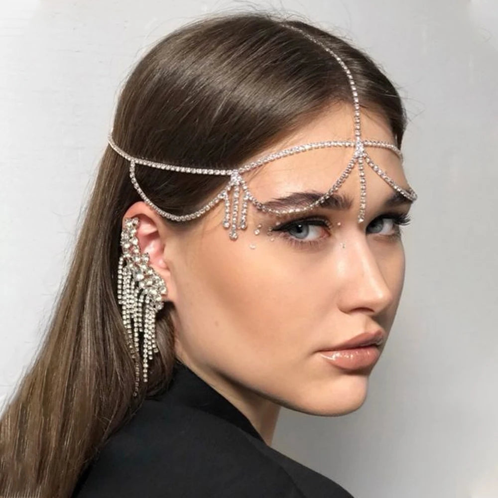 Rhinestone Hair Chain