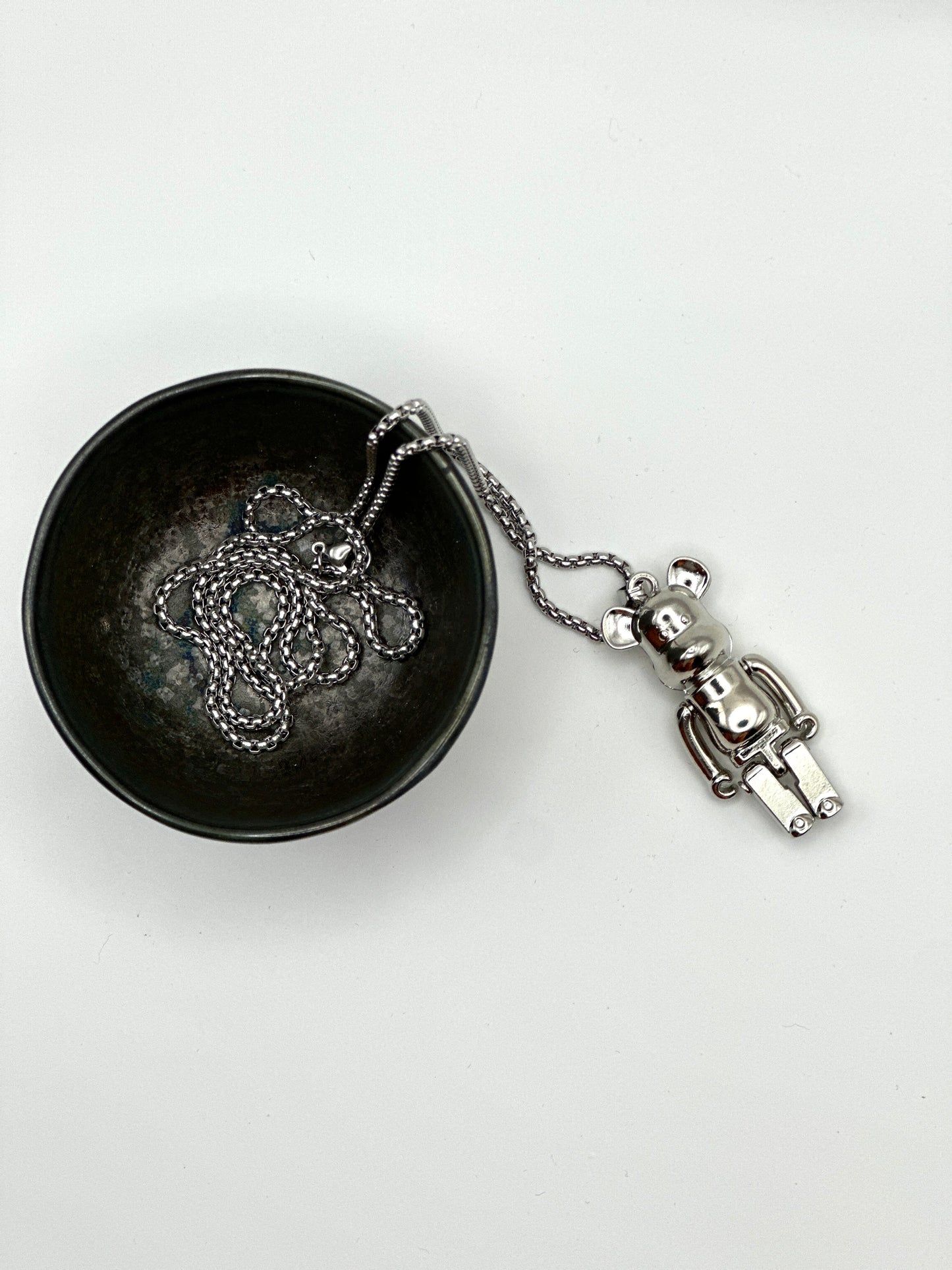 Mechanical Bear Necklace