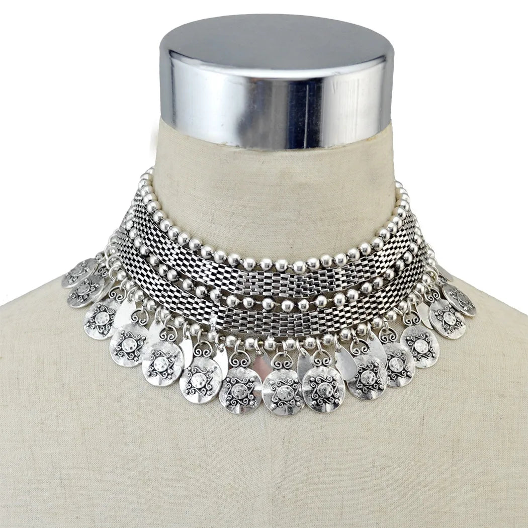 Vintage Silver Color Alloy Necklaces