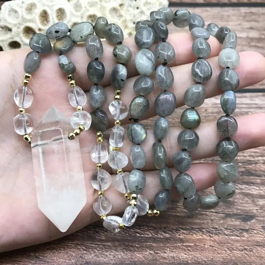 Natural Labradorite Beads Necklaces