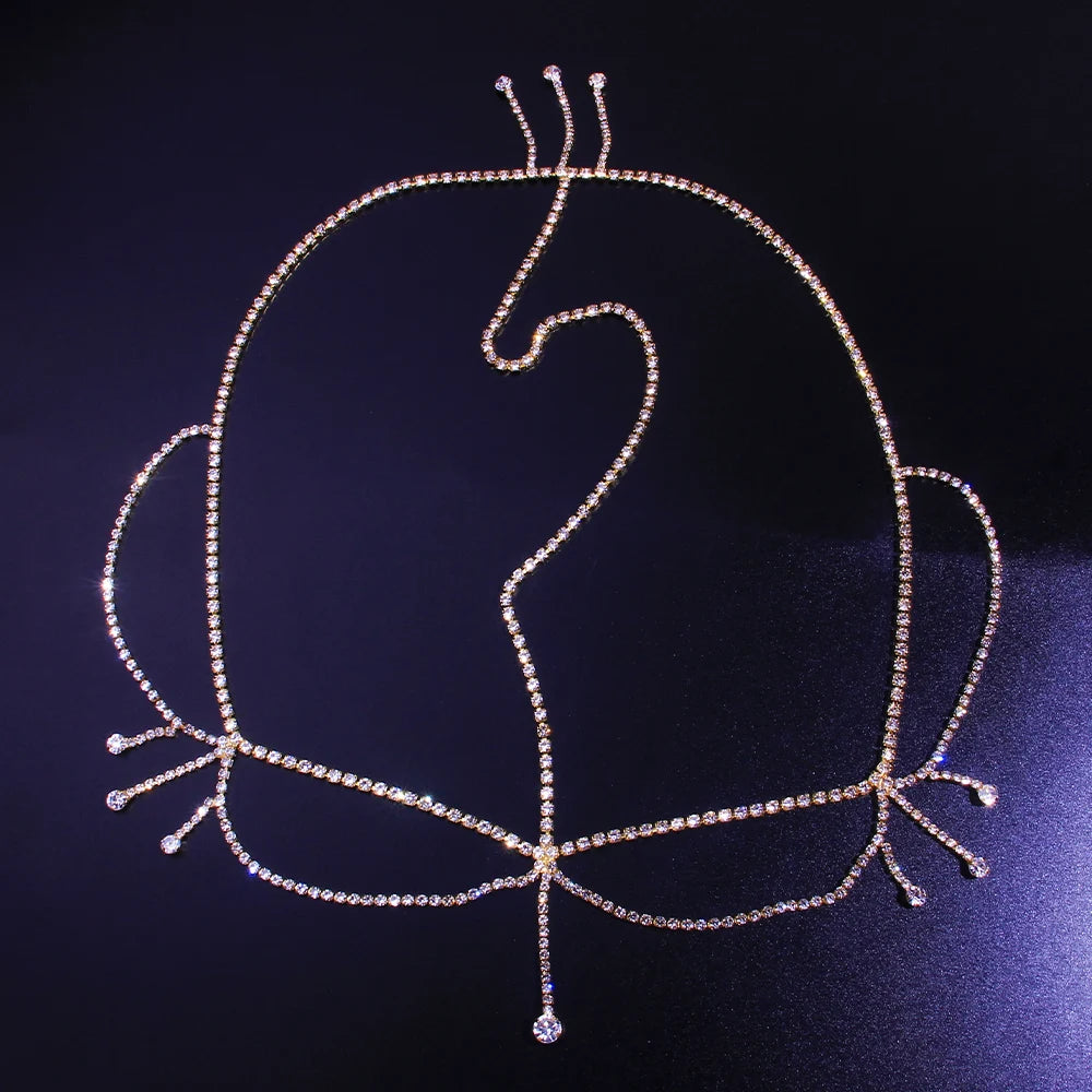 Rhinestone Hair Chain