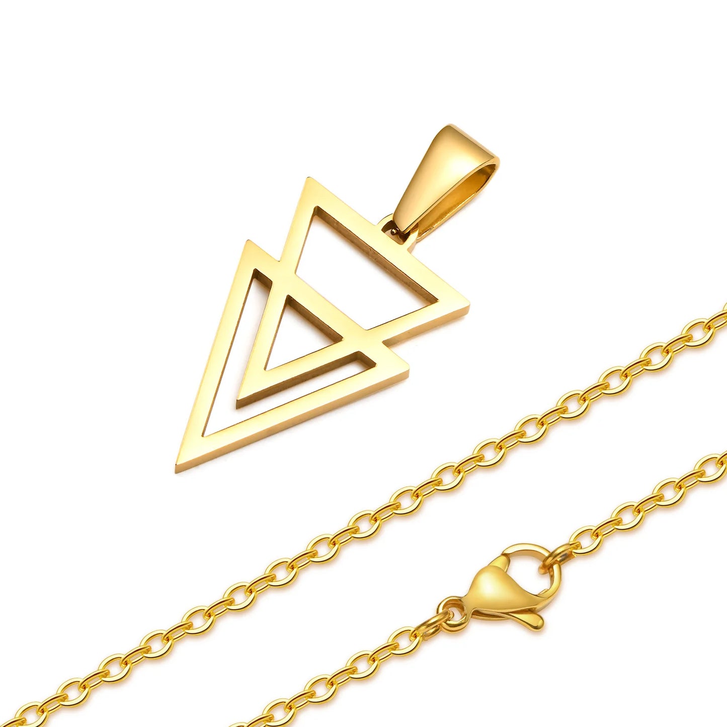 Double Triangle Necklaces