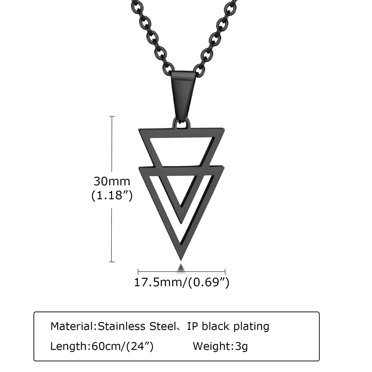 Double Triangle Necklaces