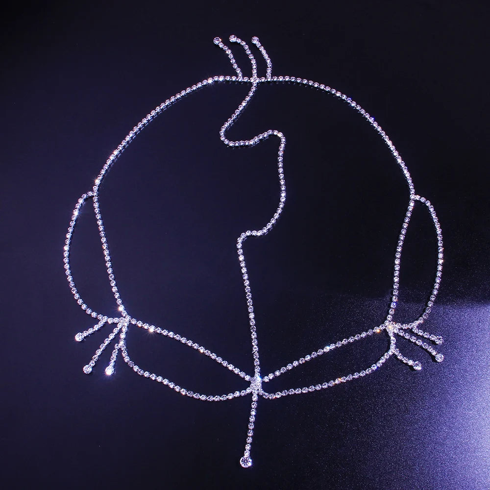 Rhinestone Hair Chain